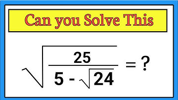 Nice Algebra Square Root Math Simplification | Calculators Not Allowed