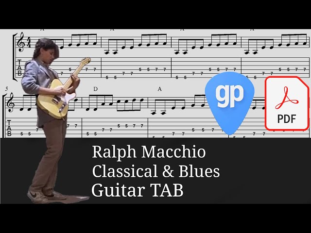 Ralph Macchio - Classical u0026 Blues Guitar Tabs [TABS] class=