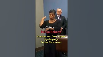 a women that fake to speak sign language in Florida #news #shorts