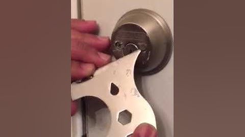 How to remove a Schlage Double Key Deadbolt with no Visible Screws