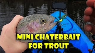 Fishing NJ Trout Opening Day using Zman Chatterbait Flashback Mini