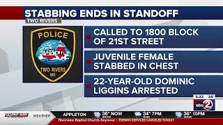 Man in custody after girl reportedly stabbed in Two Rivers