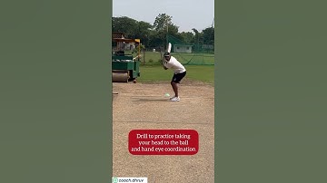 Drill to take your head to the ball & hand eye coordination | Coach Dhruv | Batting Tips