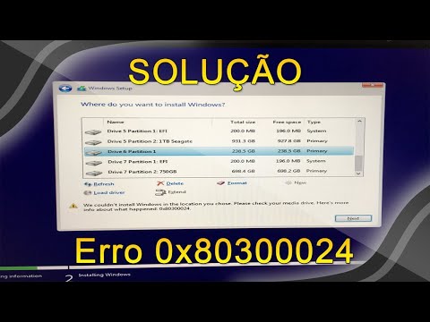 Erro 0x80300024
