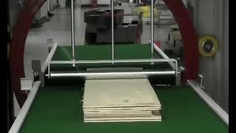 Wooden horizontal stretch wrapper&orbital wrapping