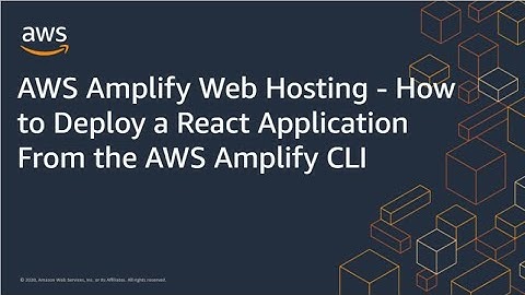 AWS Amplify Web Hosting - How to Deploy a React Application From the AWS Amplify CLI