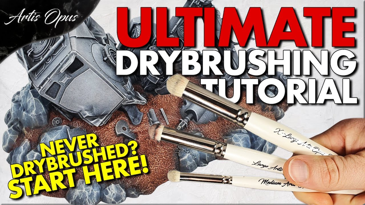 Masterclass Drybrush Set - 3 special-designed brushes - The Army Painter