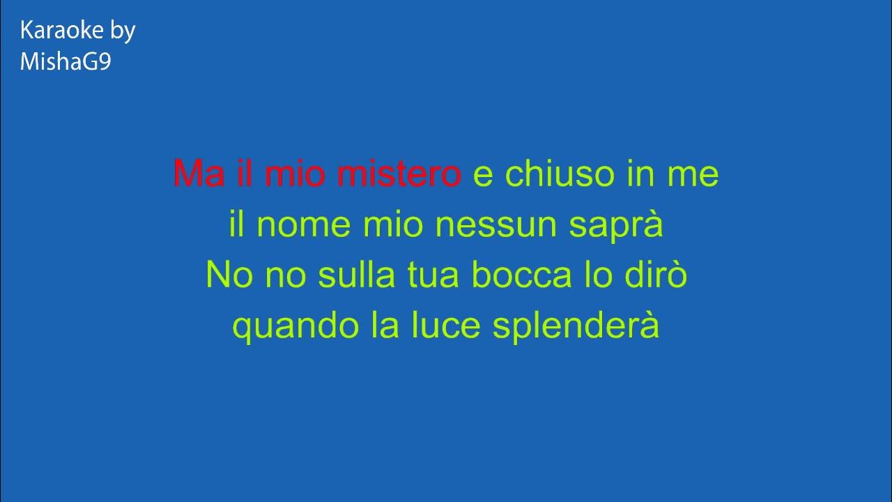 Nessun dorma - KARAOKE Nessun dorma - KARAOKE