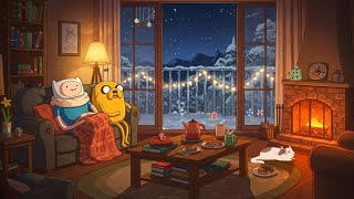Adventure Time Winter Lofi 🎄 Cozy Beats to Relax/Sleep to (by the Fireplace)