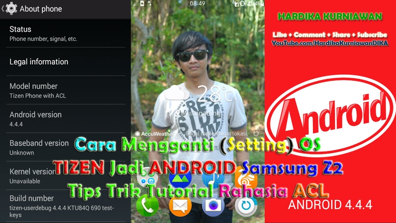 Cara Instal Apk Aplikasi Android Di Tizen Os Samsung Z2 Pakai Acl Bbm Coc Imo Tpk Youtube