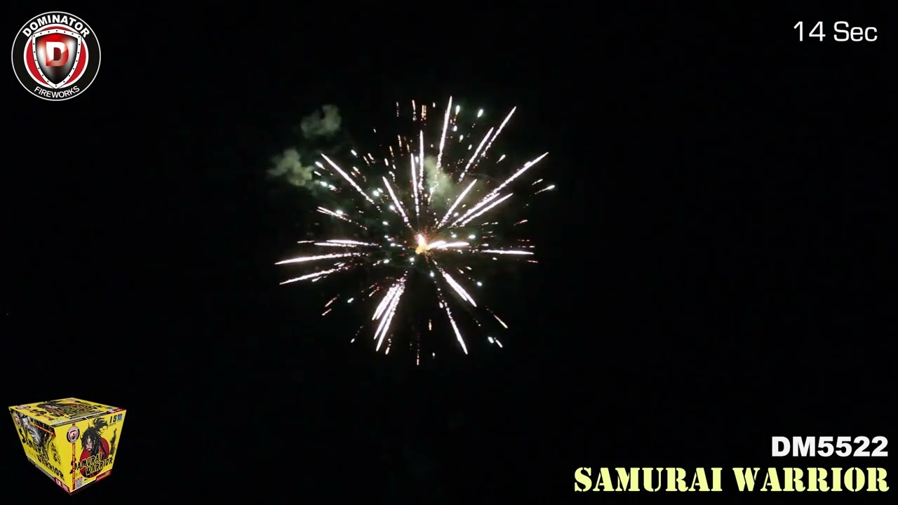 Samurai Warrior | 500 Gram | 15 Shot | Dominator Fireworks