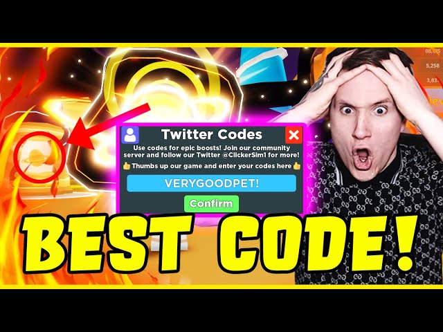 👍This CODE Will Give YOU An INSANE FREE PET In Clicker Simulator 👍 