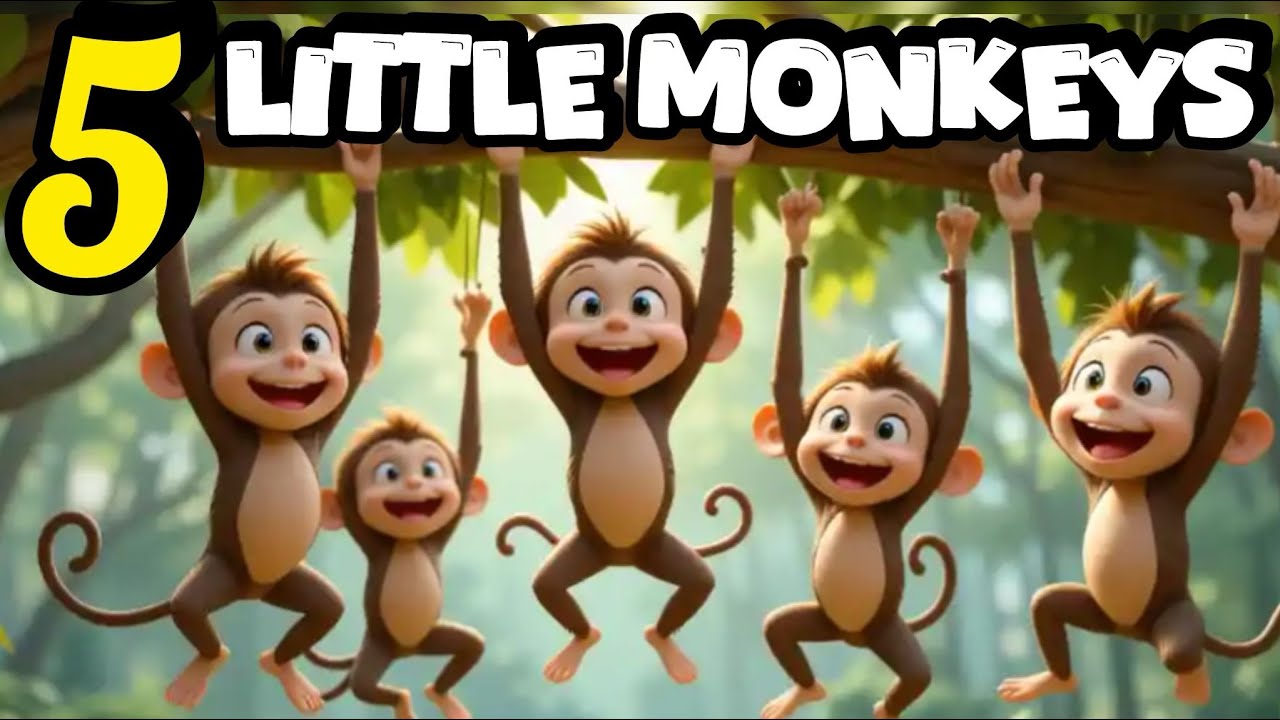 Five Little Monkeys – Fun Nursery Rhyme for Kids | Playful ...