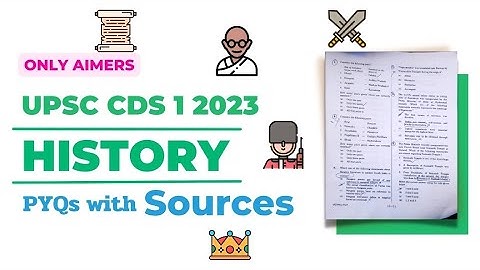 CDS l 2023: HISTORY ANALYSIS WITH SOURCE