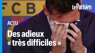 «J’aurais aimé le faire sur le terrain» : ce qu'il faut retenir des adieux de Messi au FC Barcelone