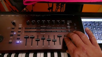KORG KRONOS (MS-20): USING THE SLIDERS TO CHANGE THE SOUND WHILE PLAYING LIVE