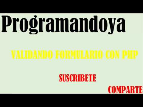 Validar Formulario Con