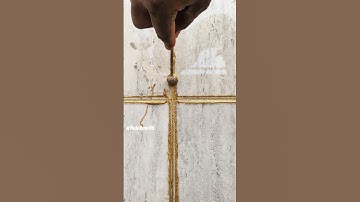 Golden Epoxy Grout Filling process