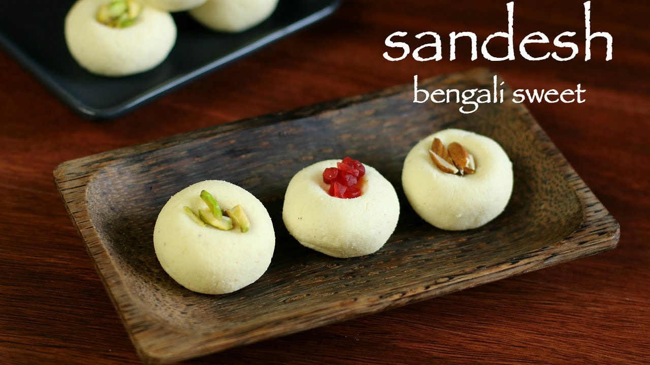 sandesh recipe | sandesh sweet | how to make bengali sweet sondesh recipe | Hebbar Kitchen