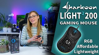 Exclusive First Look at a New Affordable Ultralight Mouse - Sharkoon Light2 200 Review.