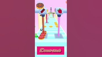 Donut stack|Casual games|Gameplay|Offline games|Android games|Donut maker|Many flavours