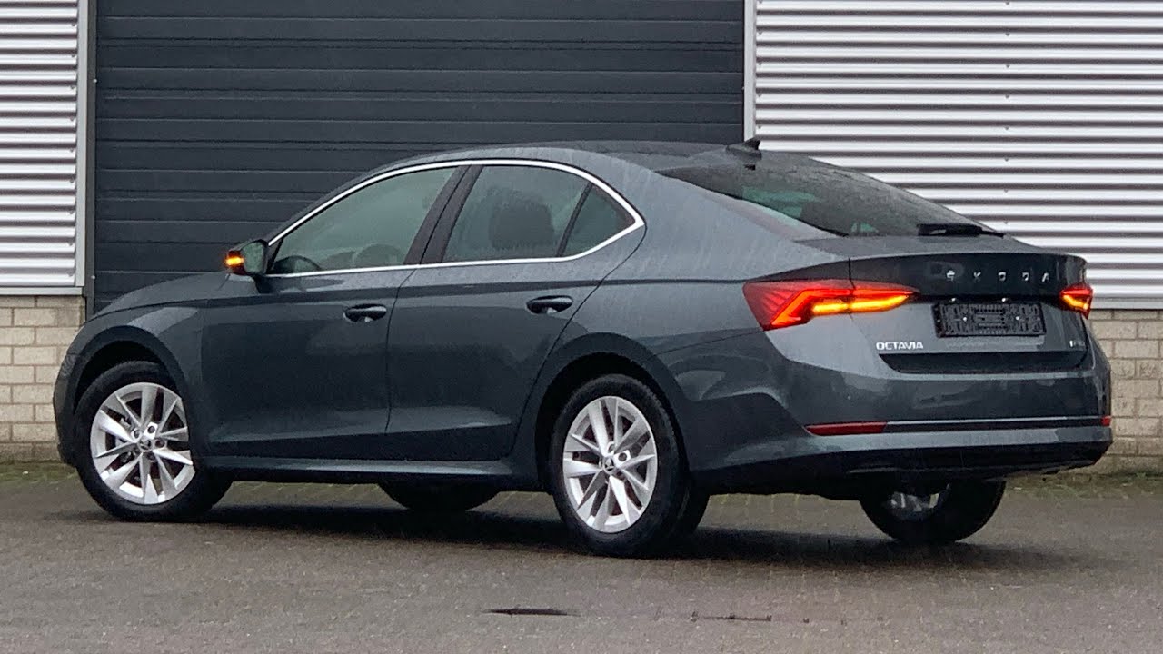 Skoda New Octavia Ambition 2021 In 4k Quartz Grey Metal 17 Inch Rotare Walk Around Detail Inside Youtube