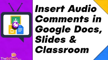 Insert Audio Comments In Google Docs, Google Classroom , and Google Slides (Mote Teacher Tutorial)