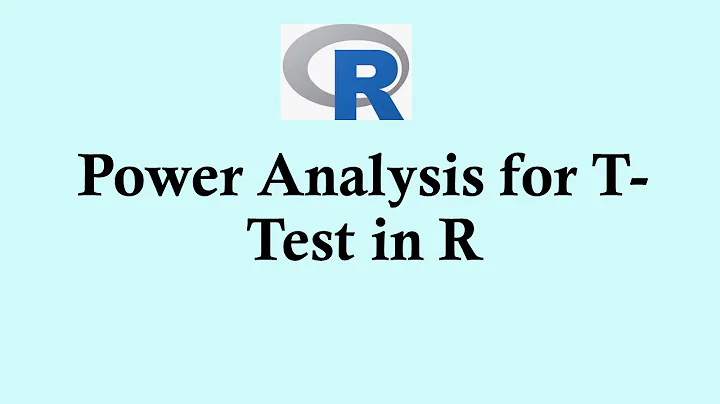 Statistics using R programming - Power Analysis for T-Test in R