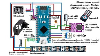 Светомузыка по проекту #AlexGyver #Arduino #diy