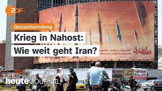 heute journal 21.04.24 Krieg in Nahost, Militärhilfen für die Ukraine, Hannover Messe (english)