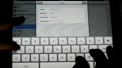 iPad Help email setup
