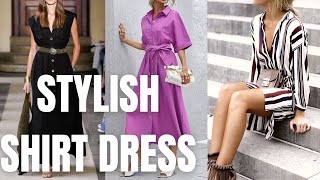 Stylish Shirt Dress Outfit Ideas. How to Wear a 2022 Spring Summer Shirt Dress?