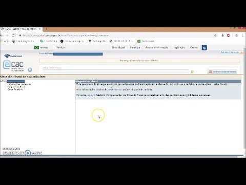 Vídeo: Como Descobrir Os Atrasos Fiscais De Pessoas Físicas