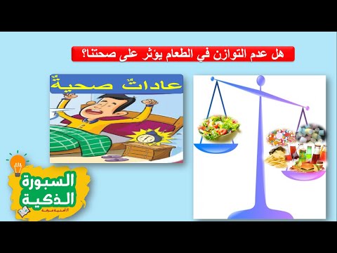 عادات صحية الصف الثاني الابتدائي