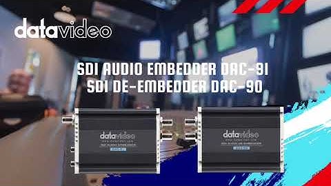 Now you can embed / de-embed multiple channels analog audio signals with DAC-91 & DAC-90