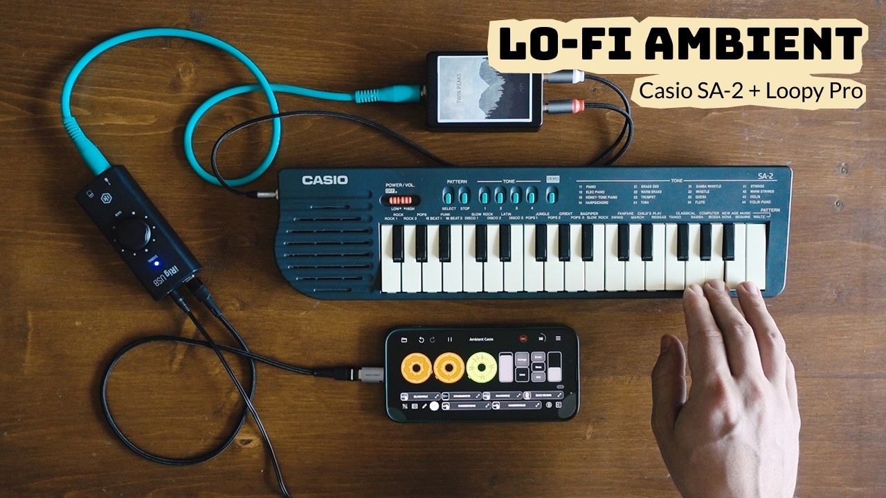 Lo-fi ambient live loop | Casio SA-2 + Loopy Pro - YouTube