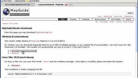 PART 4 of 11 FOSS4G2011 MapGuide 2.2 MAESTRO3.5 INSTALL - YouTube.flv