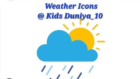 How to draw Weather Icons | @ Kids Duniya_10 |#howtodrawweathericonsforkids #@kidsduniya_10
