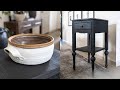 DIY THRIFT FLIP DECOR (TABLE, BOWL & OTTOMAN) // HOME DECOR ON A BUDGET