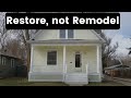 1918 House Flip Restoration Complete After a Massive Amount of Work Done Keeping it Original!