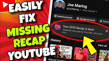 How to Fix YouTube Recap not Showing Up 2025! - Get Missing YouTube Recap