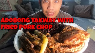 MUKBANG!! Adobong Takway with Fried Pork Chop | #filipinofood