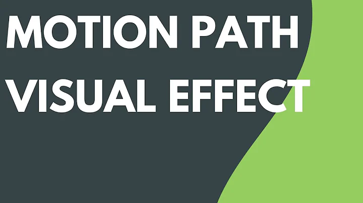 Make Objects FLY with Motion Paths!