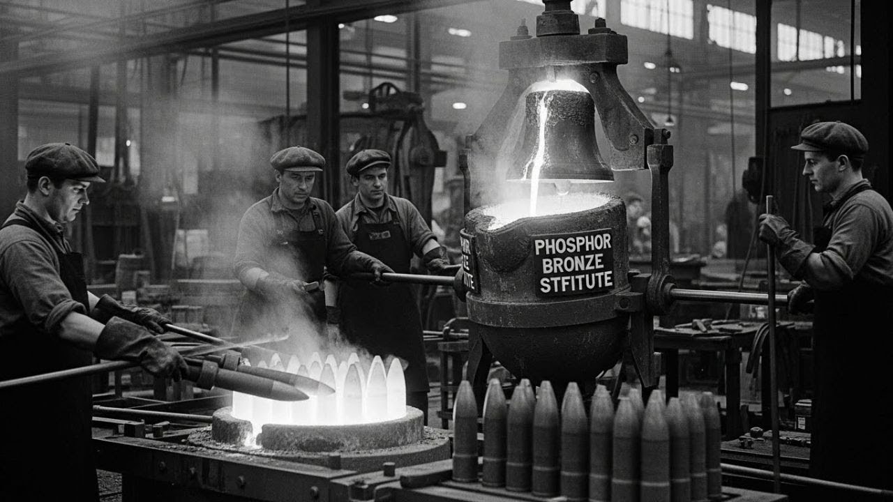 Britain Had No Phosphor Bronze in 1943 — So Vickers Cast Bearing Shells From Melted Church Bells"