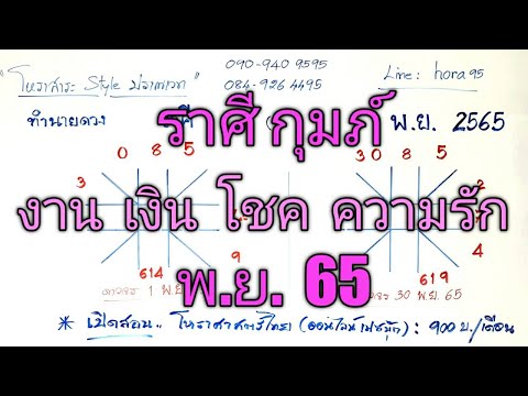 ทำนายดวง ชาวราศีกุมภ์   เดือน พฤศจิกายน 2565