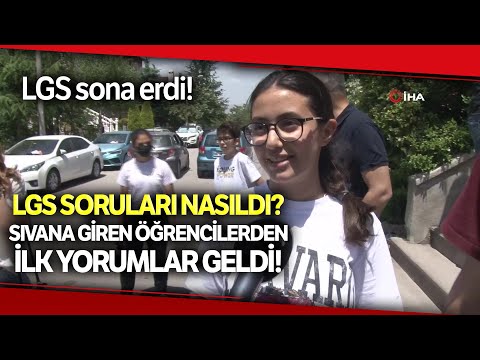 LGS'ye Giren Öğrenciler Sınav Sorularını Değerlendirdi