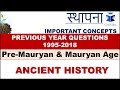 IAS Previous Year Ancient History Questions | Lecture 04 | Pre-Mauryan & Mauryan Age