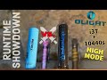 Olight i3T with 10440s HIGH MODE - PK Cell vs. Demon Fire Lithium Rechargeable Batteries