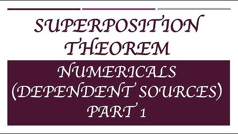 Superposition Theorem (Dependent Sources) Part 1 #circuitanalysis #dccircuits #superpositiontheorem