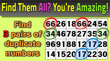 Find the same numbers 961-968